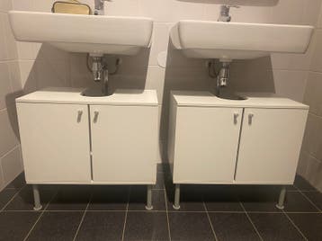 2 IKEA Fullen badkamer-/wastafelonderkasten - gratis ophalen