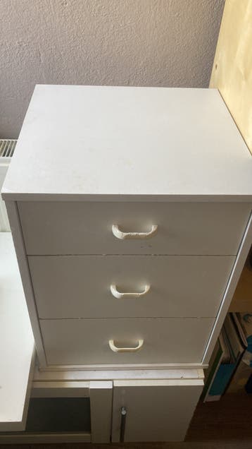 Ladenkastje met 3 lades - Wit gratis