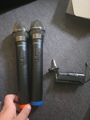 Lenco microphone 2 stuks