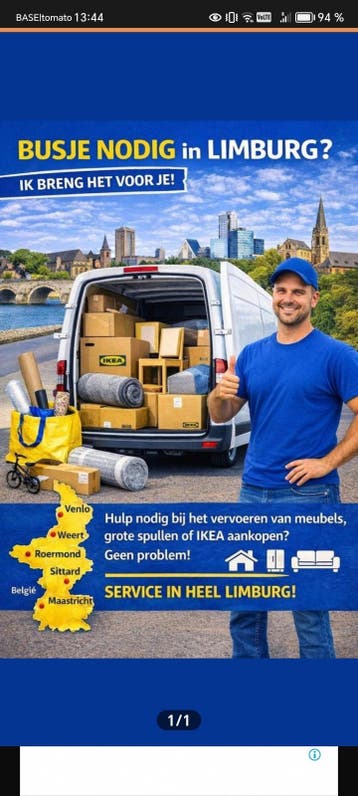 Busje met Chauffeur – Transport & Verhuizing