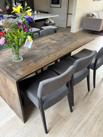 Houten designer tafel