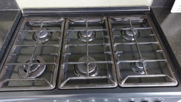 Gratis : Zwart gasfornuis met oven - Etna, 90 cm