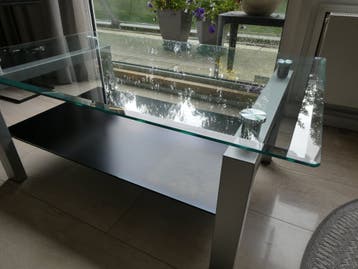 Gratis glazen salontafel