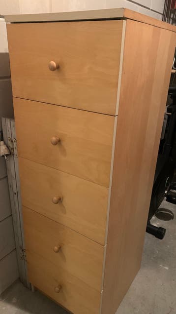 Ladenkast / houtkleurig / fineer