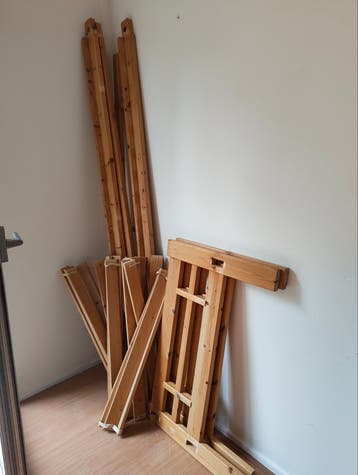Hout Bed 90*200