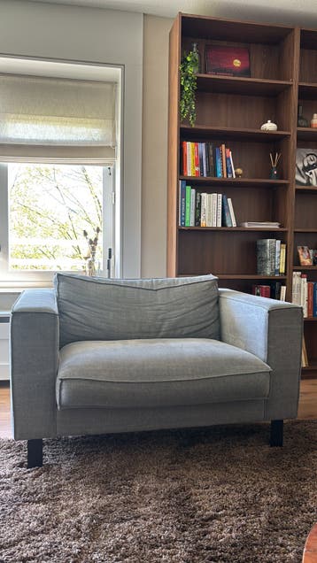 Grijze love seat