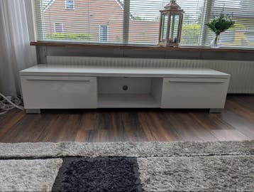 Modern wit tv-meubel 180cm met opbergruimte