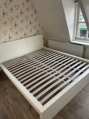 Tweepersoons ledikant met lattenbodem 160x200 cm