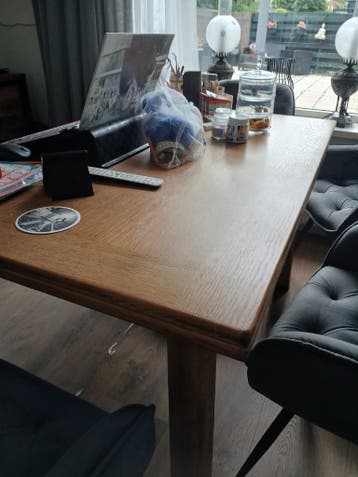 tafel licht eiken beide kanten uitschuifbaar gratis