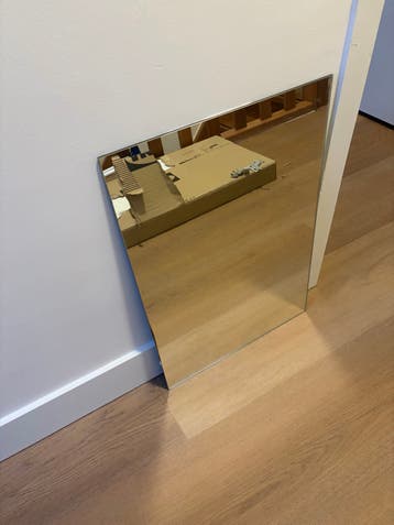 Strakke rechthoekige spiegel