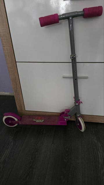 Roze step voor kinderen, verstelbaar