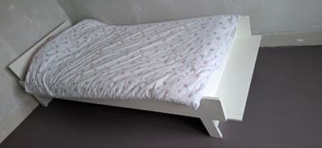 Eenpersoonsbed wit (zonder matras)