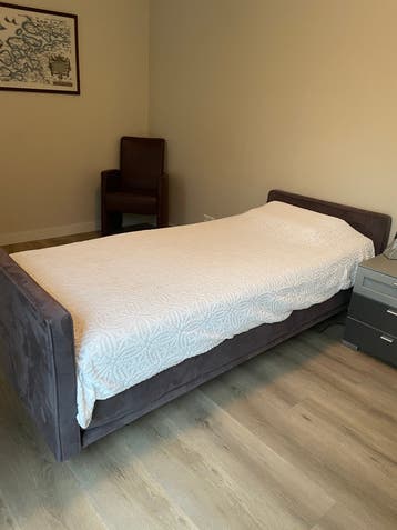 Elektrische boxspring, 2x 90x200cm, microvezel