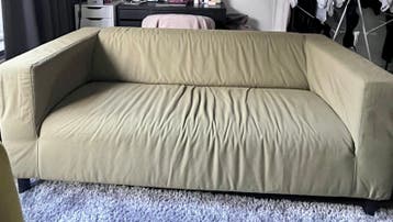 Ikea Klippan 2 zitsbankje groene hoes