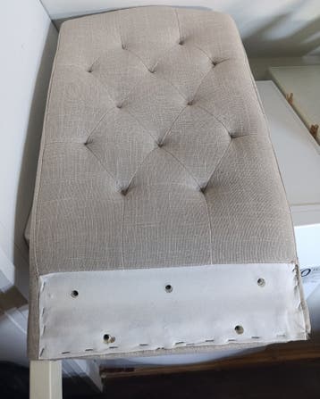 Rugleuning eetkamerstoel brocante DIY