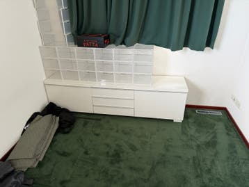Witte lage dressoir kast voor tv