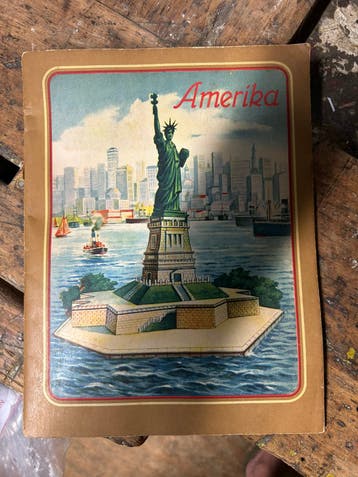 Mooi oud boek over amerka met plaatjes 1928