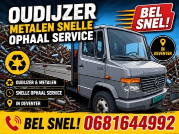 Oudijzer metalen snelle Ophaalservice deventer