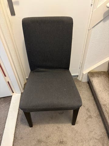 Eetkamer stoel ikea grijs