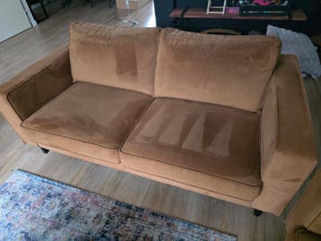 GRATIS Woood bank Robin 3 en 2,5 Zits velvet cognac