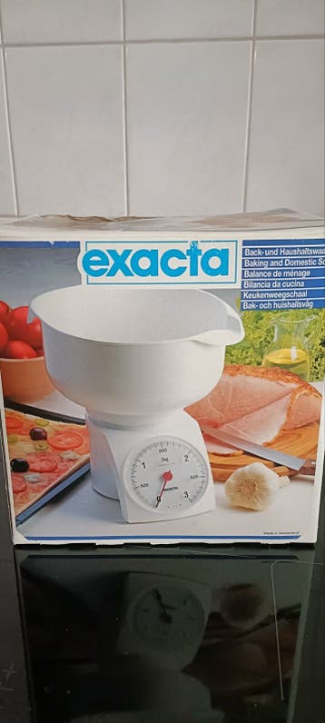 Nieuwe Exacta analoge keukenweegschaal met kom