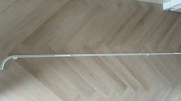 Gordijnrails met bocht 235cm