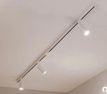 Nordic Aluminium 3-fase spanningsrails XTS opbouw - Wit