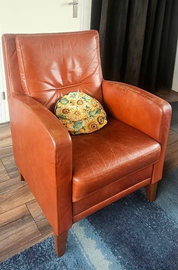 Lederen fauteuil