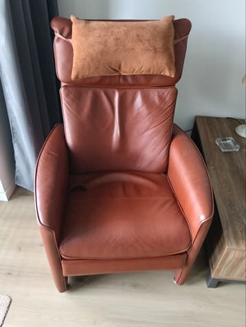 Comfortabele relax fauteuil van leer