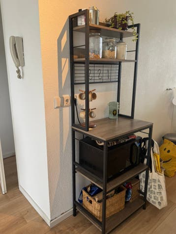 40 x 60 x 170 kitchen cabinet with work top and outlet.