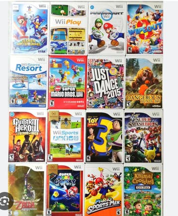 Nintendo wii games en accessoires gezocht