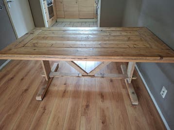 Steigerhouten eettafel 77x180x98 cm