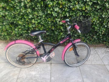 Kinderfiets 20 inch - Roze/Zwart