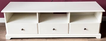 TV-meubel met lades, salontafel en hoektafeltje op wielen