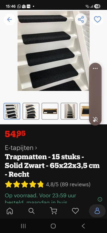 Traptreden bekleding