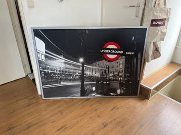 London Underground lijst 140 x 100 cm gratis ophalen