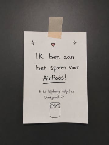 Sparen voor Airpods