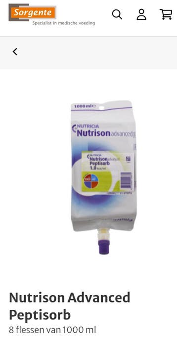 Sondevoeding Nutricia (gratis af te halen)