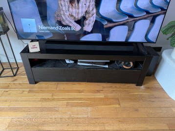 Stevig zwart tv-meubel 150 cm - Gratis af te halen