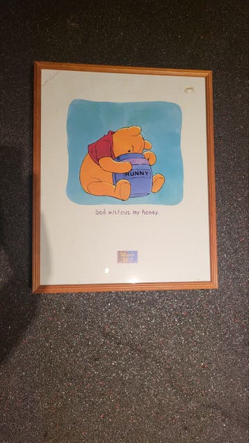 Winnie de Poeh Lijst/ Poster - Sad without my honey