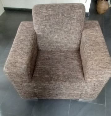 Hoekbank en stoel