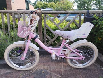 Raaks meisjesfiets 18 inch