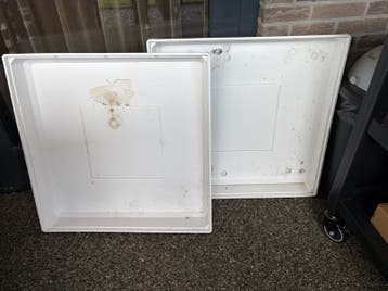 2x lekbak wasmachine