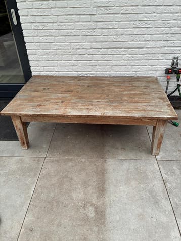 Robuuste Teakhouten Salontafel met Lades