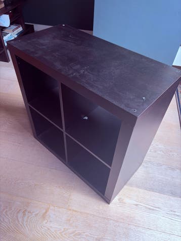 IKEA KALLAX kast 2x2 vakken, donkerbruin