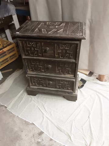 Houten ladenkasten uit Indonesië - Gratis af te halen