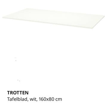 TAFELBLAD IKEA Trotten 160 x 80 cm