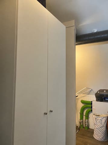 6 IKEA Pax deuren wit mat (50x229) met knopjes