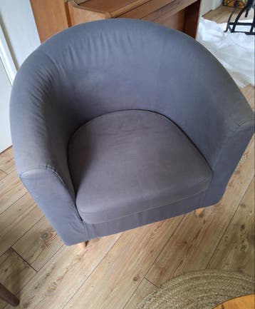 Fauteuil Tullstra (Ikea), donkergrijs