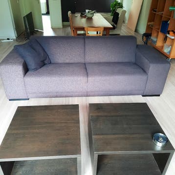 Gratis grote 3-zits bankstel VT Wonen antraciet 244 cm br.